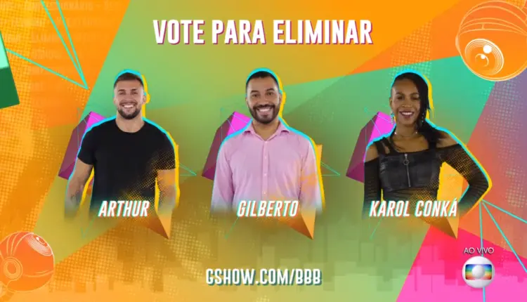 Sarah, Rodolffo e Kerline no primeiro paredão do BBB21