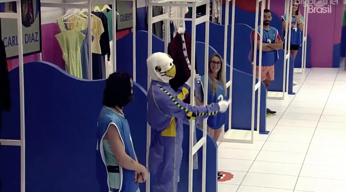 Na imagem Prova do Anjo no BBB21