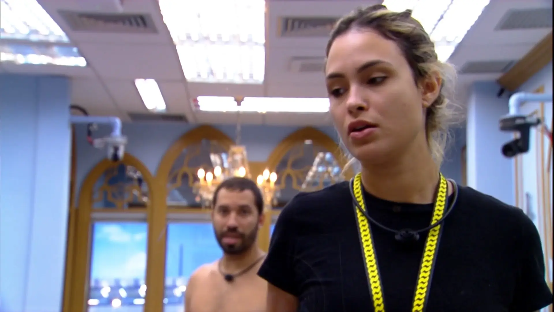 Sarah e Gilberto no BBB21