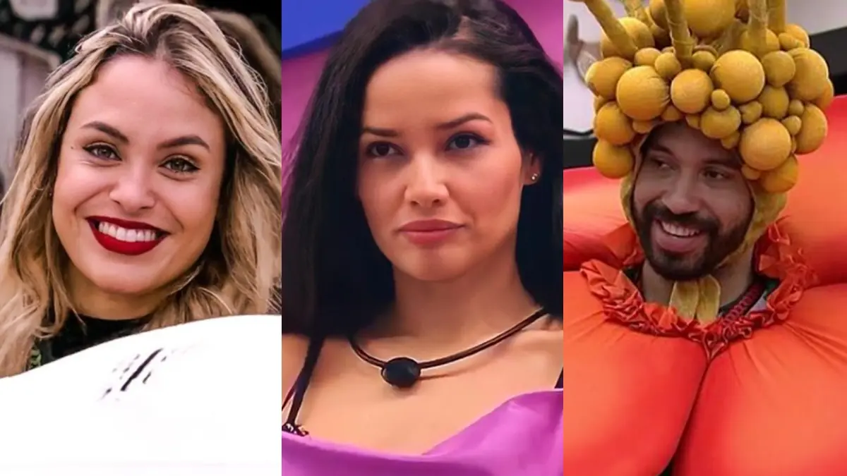 Imagem mostra Sarah, Juliette, Gilberto - seguidores dos participantes do Big Brother - Enquete BBB 21 Juliette campeã BBB21 
