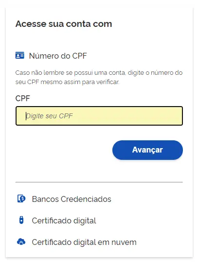 Alterar dados do MEI
