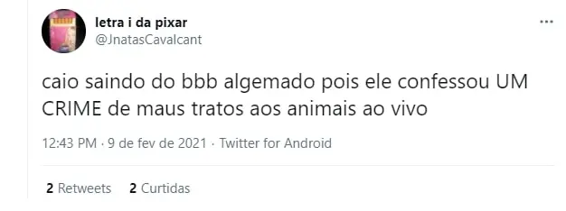 sobre acontecimento do bbb21