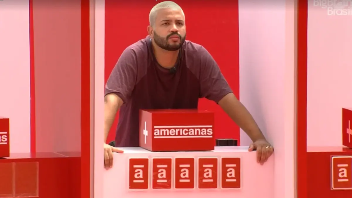 Na imagem, Projota na prova do Anjo BBB21