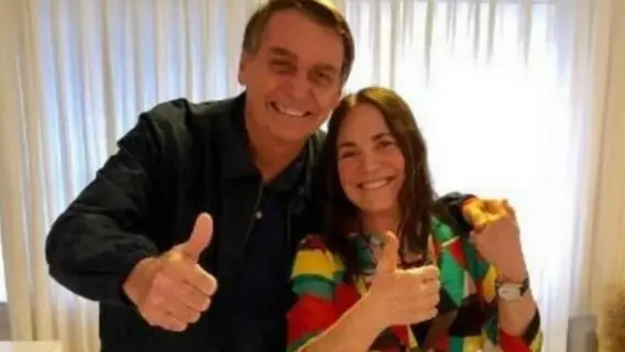 Regina Duarte compartilha Fake News em defesa de Bolsonaro