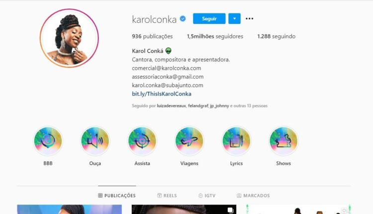 Instagram de Karol Conká