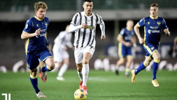 1×1: CR7 marca, mas Juventus e Verona empatam pelo Italiano
