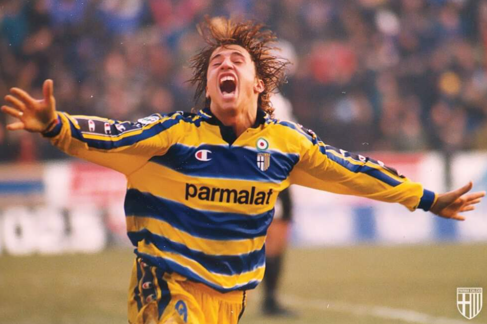 Crespo ha jugado dos veces en el Parma