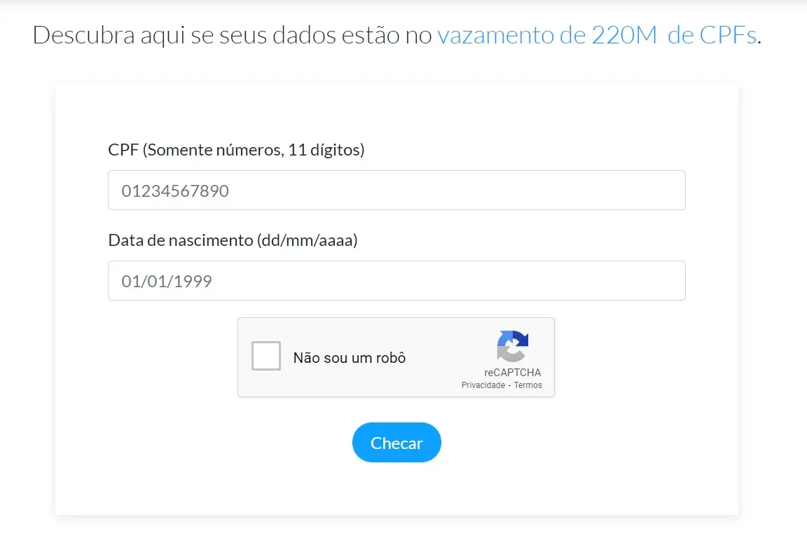 fui vazado 