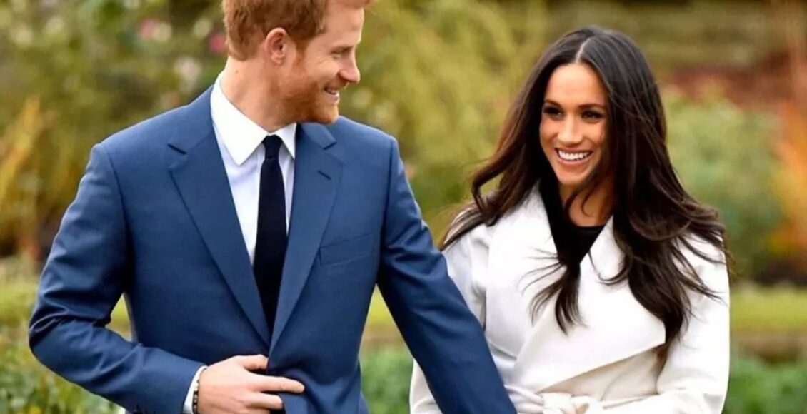 Imagem mostra Meghan Markle e príncipe Harry, agora ex-integrantes da família real