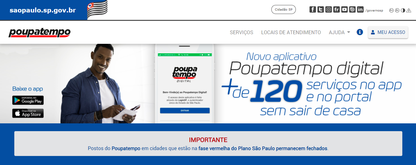 Confira como agendar emissão de RG no Poupatempo poup1