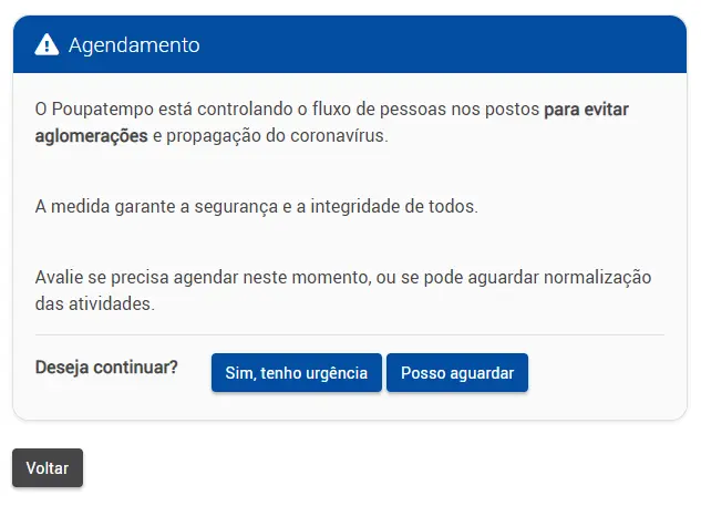 Agendar RG no Poupatempo