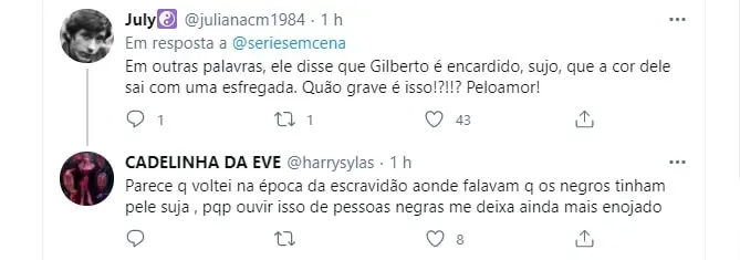 Tweet sobre acontecimentos do BBB21