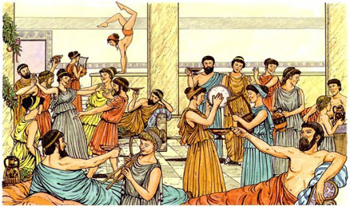 Imagem mostra ilustração da origem do carnaval