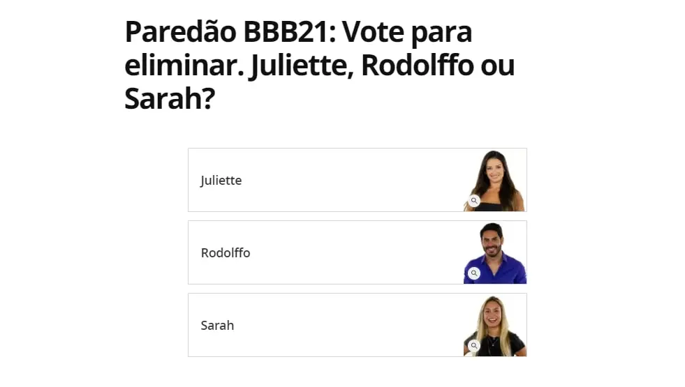 Como votar no Gshow