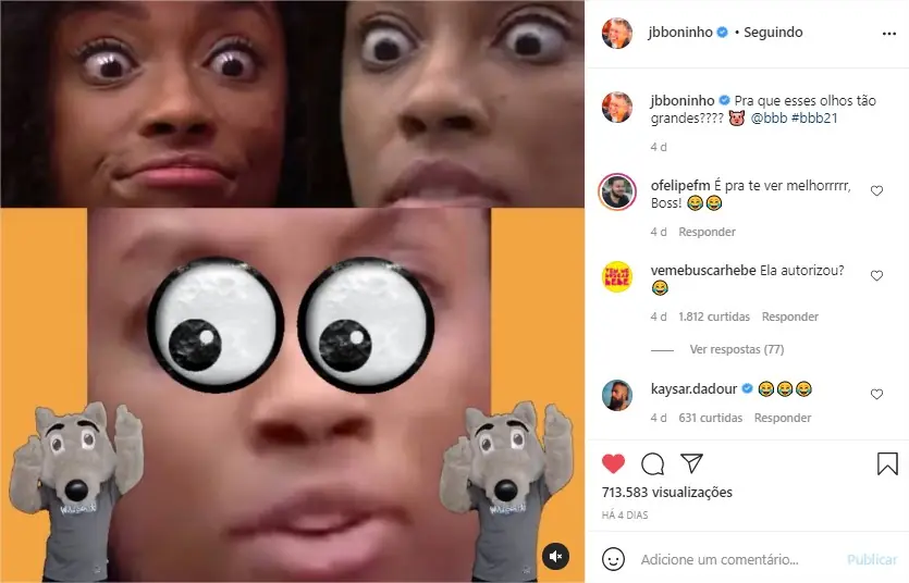 BBB21 Foto: Reprodução/Instagram