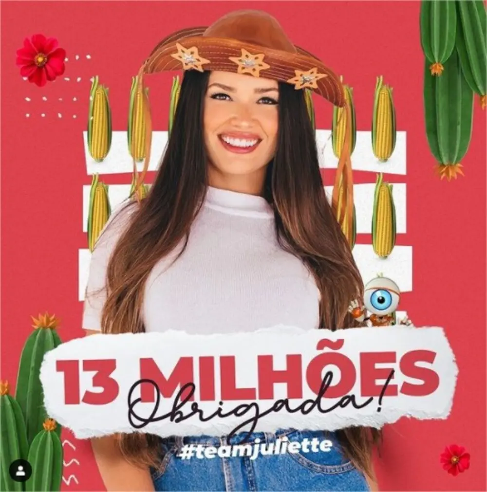 Quem tem mais seguidores do BBB21? Juliette