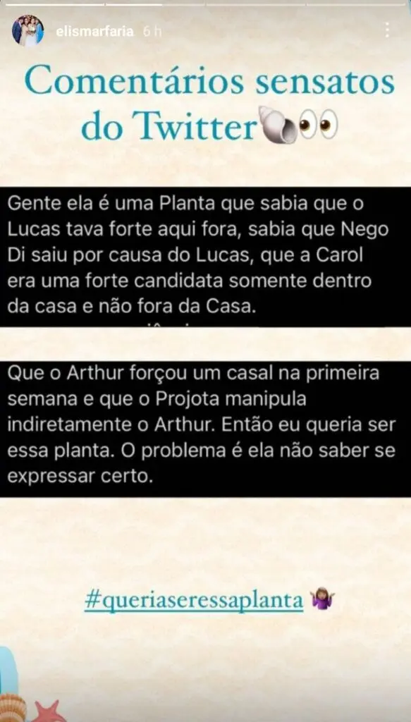 Mãe de Thais defende a sister