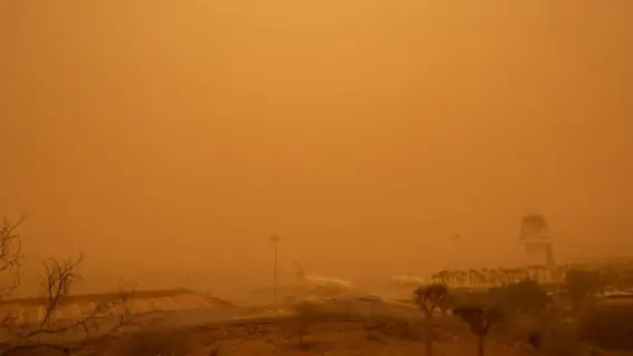 Veja fotos impressionantes da tempestade de areia na China