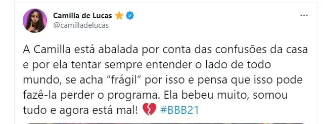 Twitter Camilla de Lucas