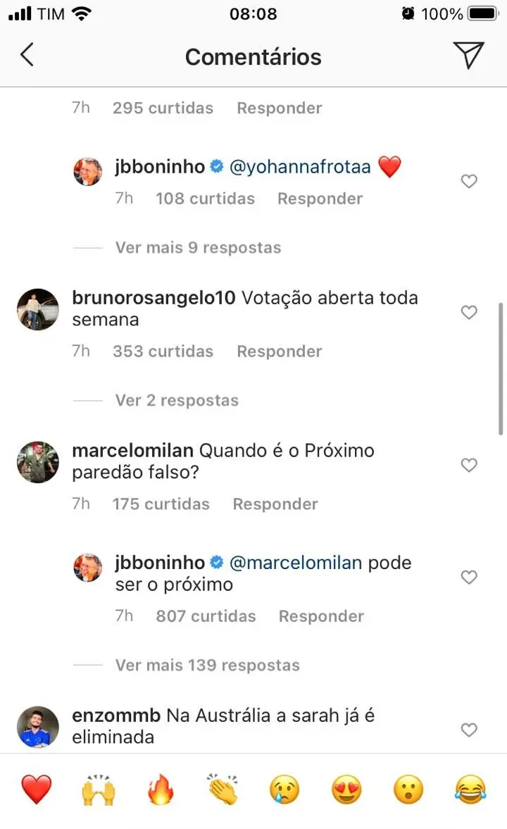 Boninho sobre paredão falso do BBB21