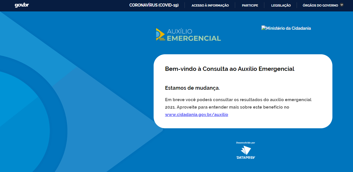 consultar auxílio emergencial 2021