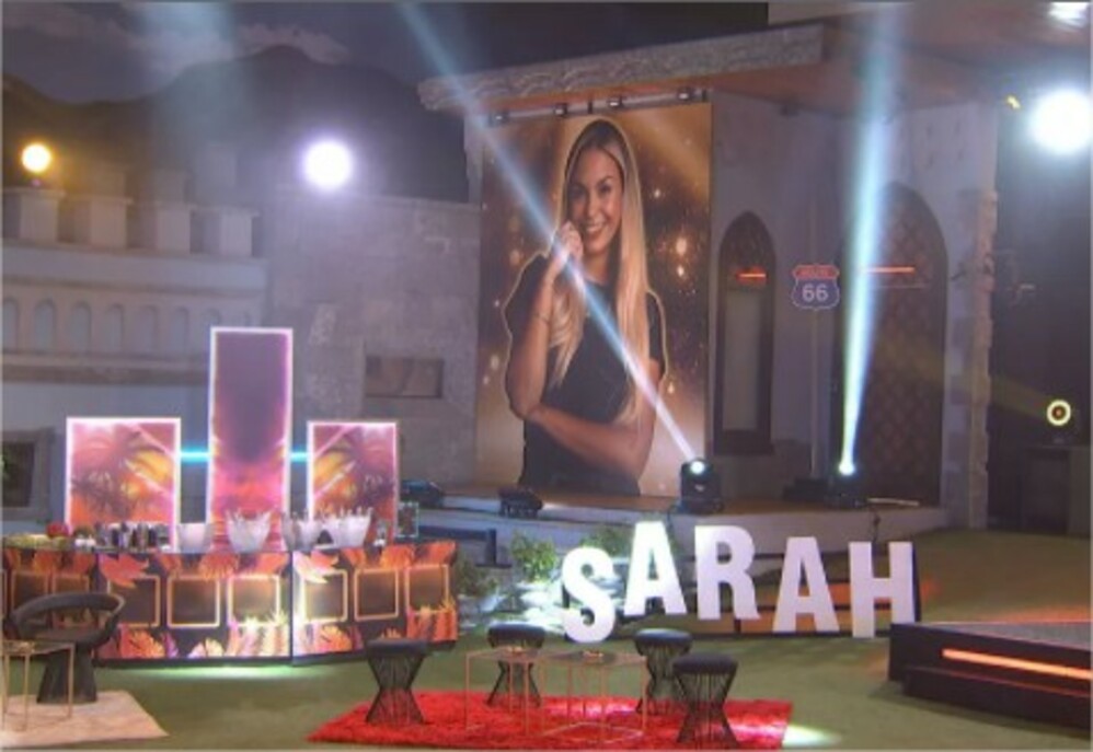 Decoração da festa de Sarah com a temática Los Angeles (Foto: Reprodução/Rede Globo)