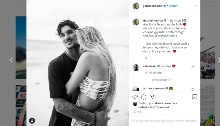 Gabriel Medina Instagram