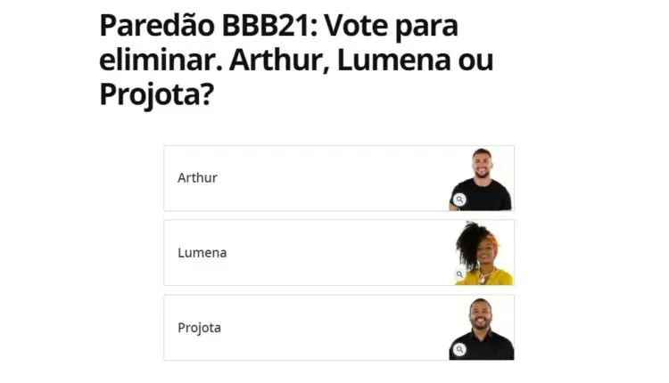 Como votar BBB21