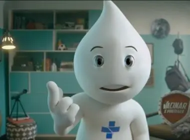 Imagem mostra o personagem Zé Gotinha