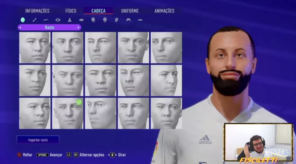 Saiba como criar o rosto de Gil do Vigor no FIFA 21