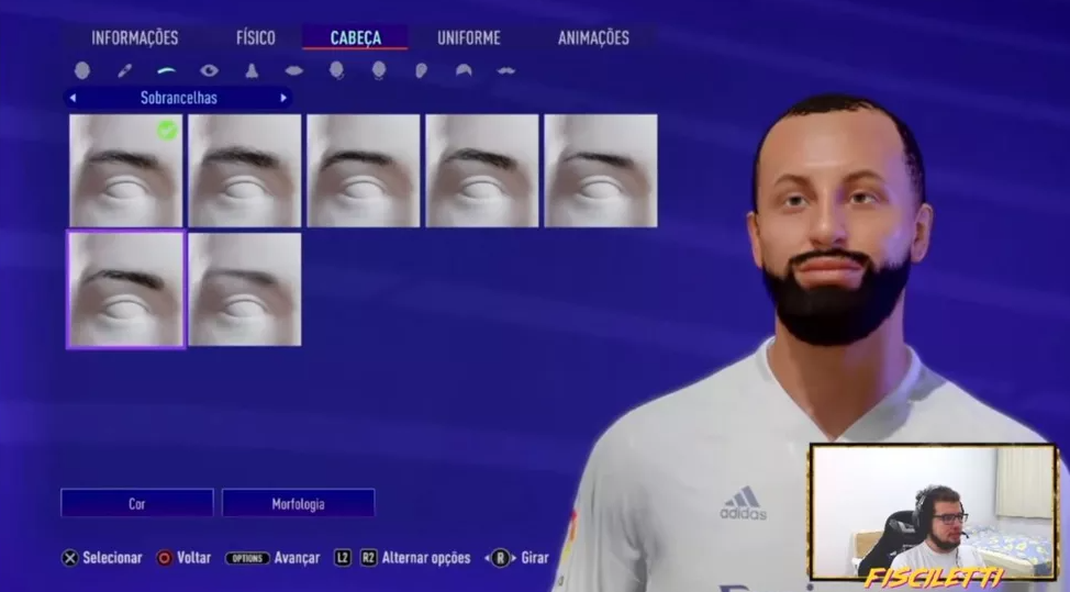 Veja como criar a sobrancelha de Gil do Vigor no FIFA 21 