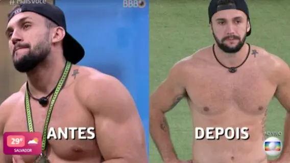 BBB21: Arthur lamenta sumiço do tanquinho; veja o antes e depois