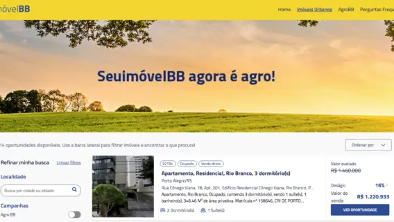 Site do Banco do Brasil vende imóveis com desconto; veja como comprar