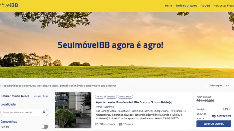 Site do Banco do Brasil vende imóveis com desconto; veja como comprar