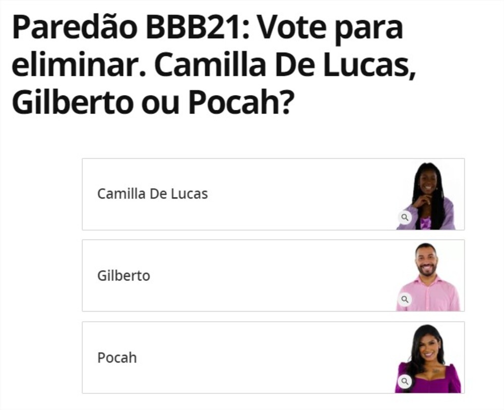 enquete BBB UOL