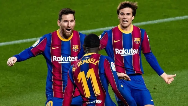 Dembélé marca no finalzinho e Barcelona vence Real Valladolid