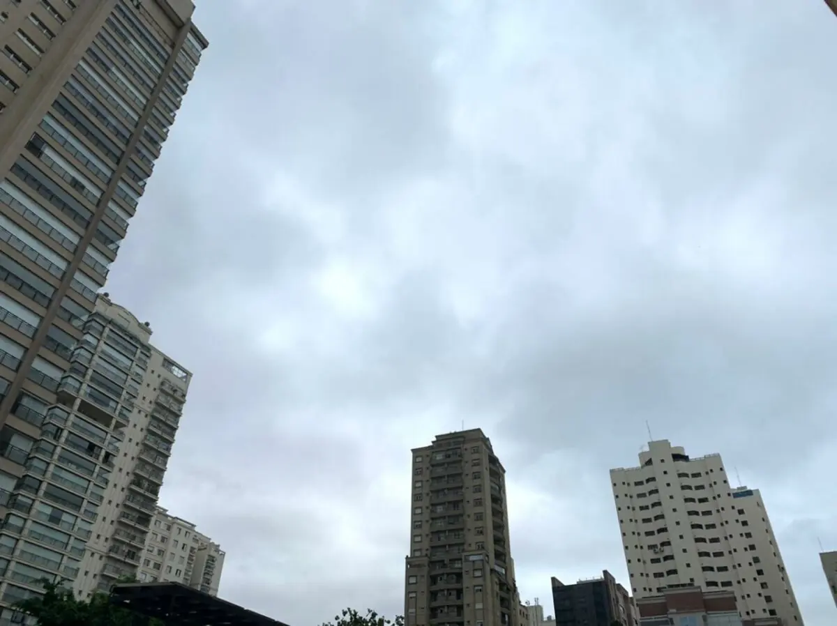 imagem sobre a previsão do tempo e frente fria em sp