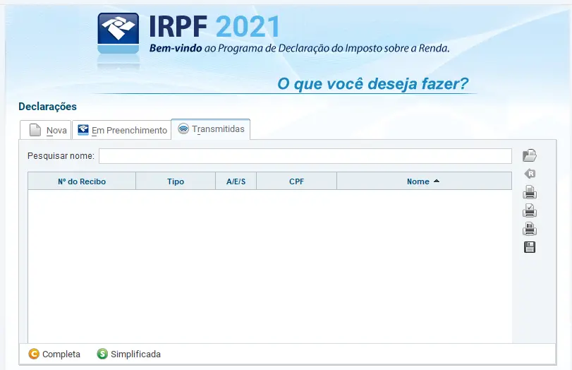 Programa do IRPF 2021