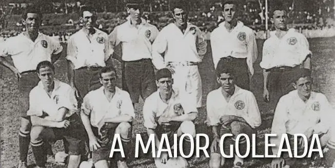 Equipe do Corinthians no clássico diante do Santos em 1920