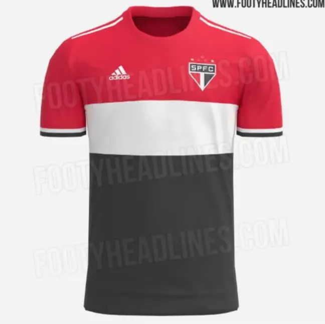 Imagem da suposta nova terceira camisa do São Paulo