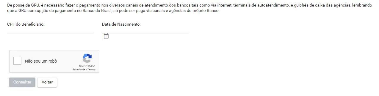 Site para devolver auxílio emergencial