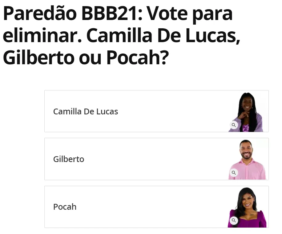 Enquete BBB UOL Enquete UOL BBB 21