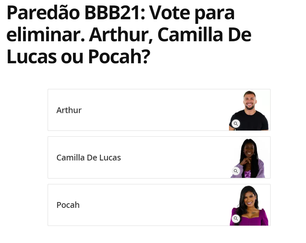 enquete UOL BBB 21