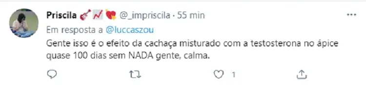 Tweet sobre Gilberto no BBB21