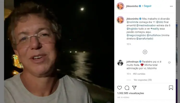 Print de vídeo do Instagram