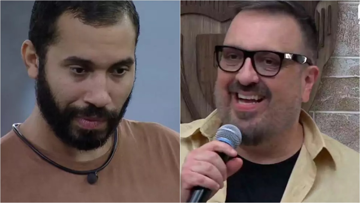Gilberto e Rodrigo Carelli, diretor de A Fazenda