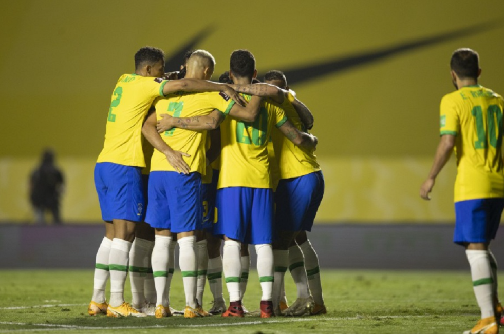 Equipe do brasil realiza dois jogos em sequência na então eliminatórias da copa 2022