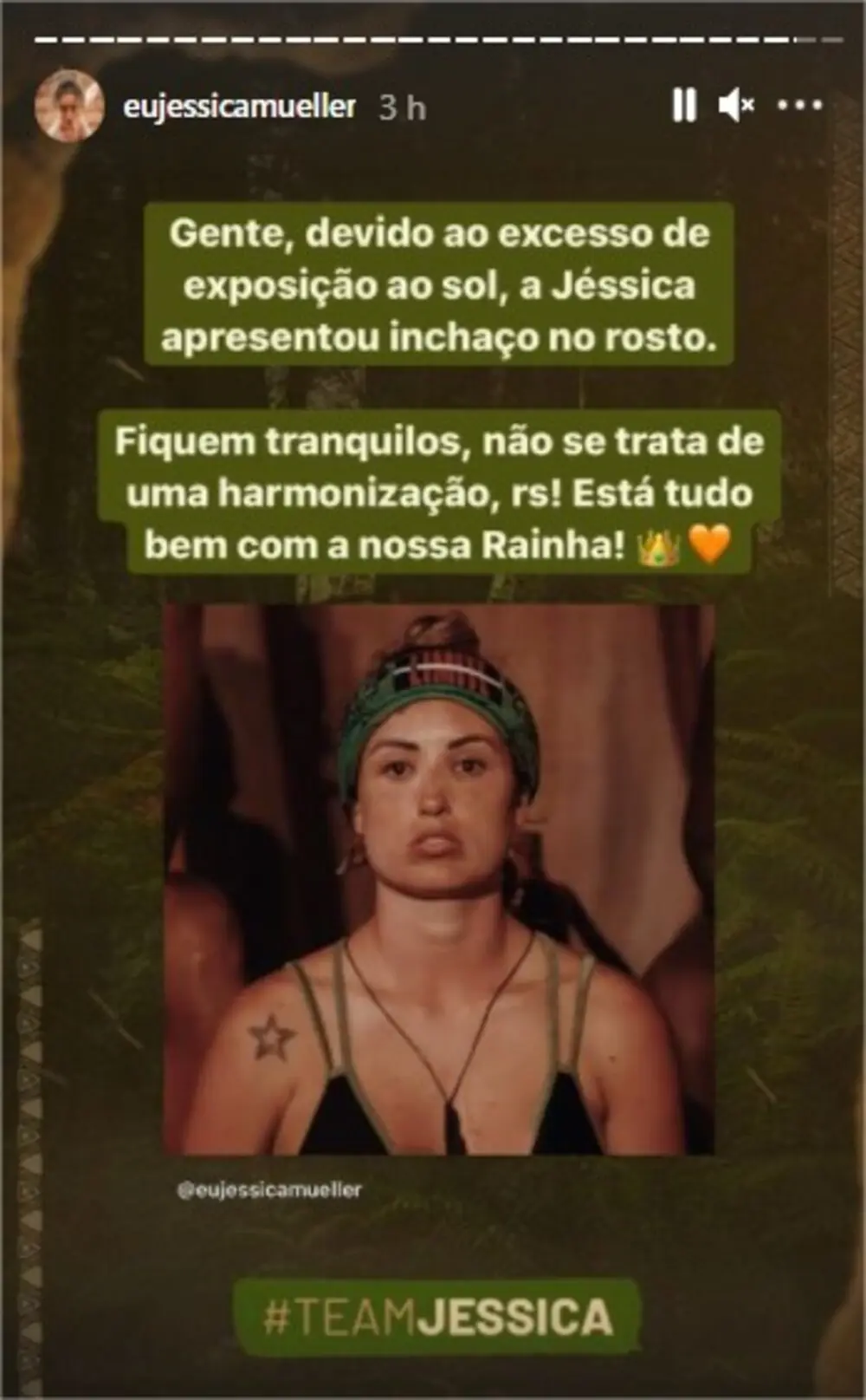 jessica no limite rosto