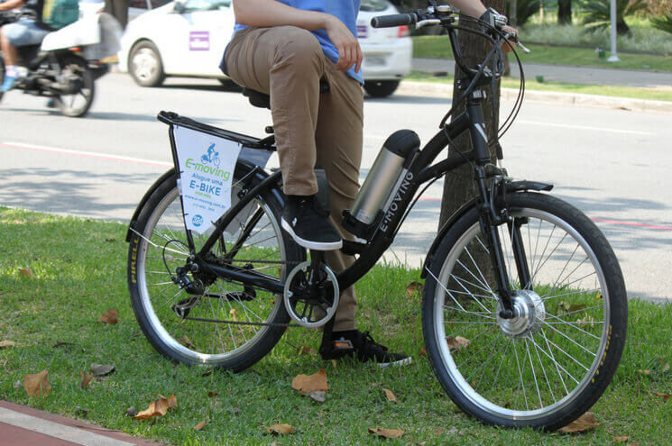 Bicicleta da e-moving, uma das startups de mobilidade