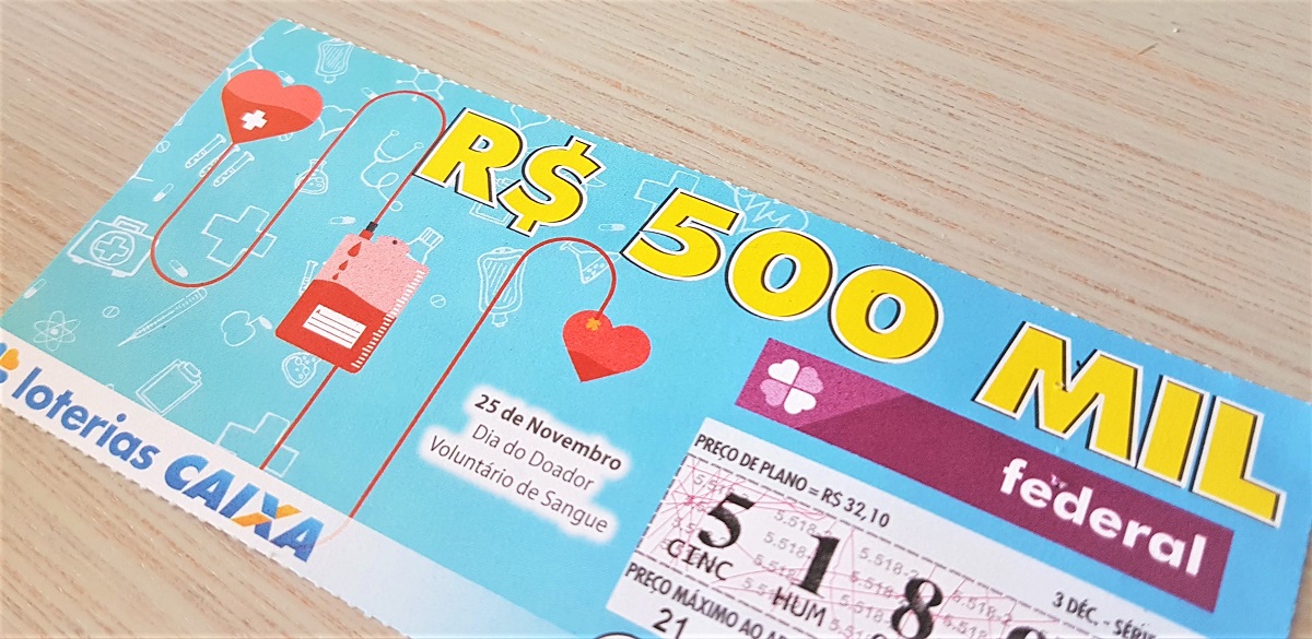 A imagem mostra um bilhete da loteria Federal 5561